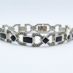 925 Sterling Silver Black Onyx Bracelet
